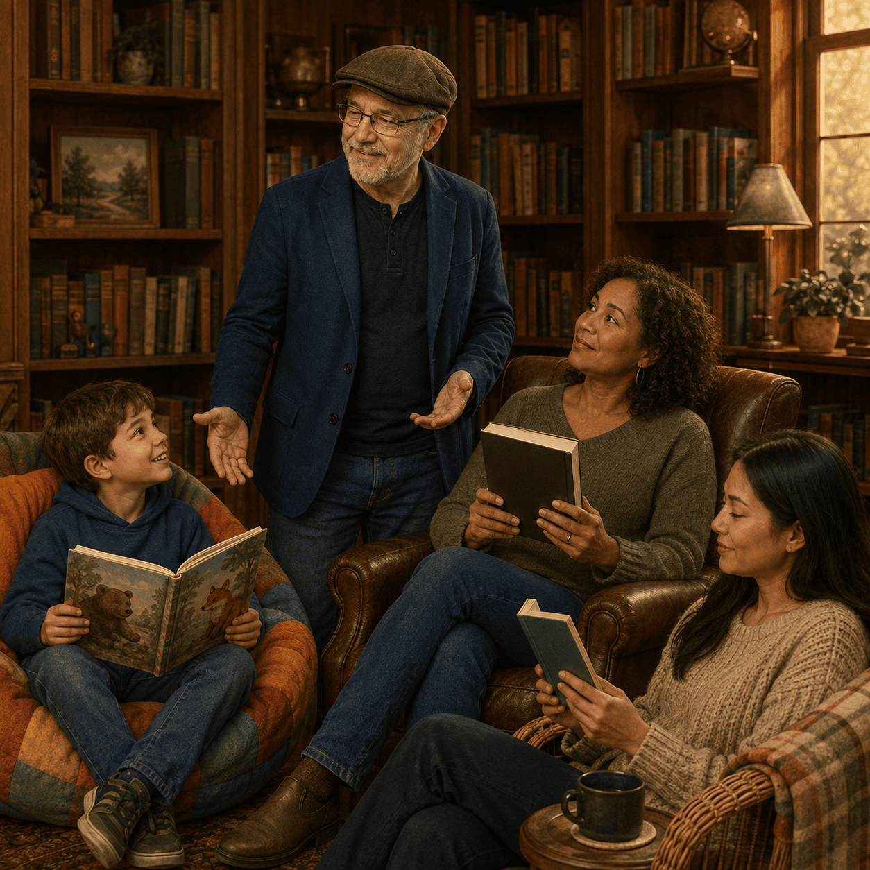 James with different readers